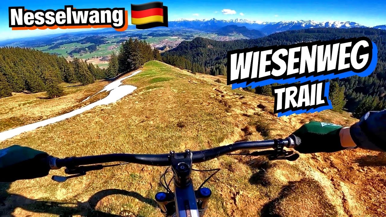 Technical Trail With Amazing Views - Wiesenweg Trail in Nesselwang, Germany.