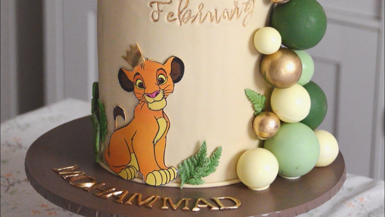تزيين كيك سيمبا 💛 - Simba Cake