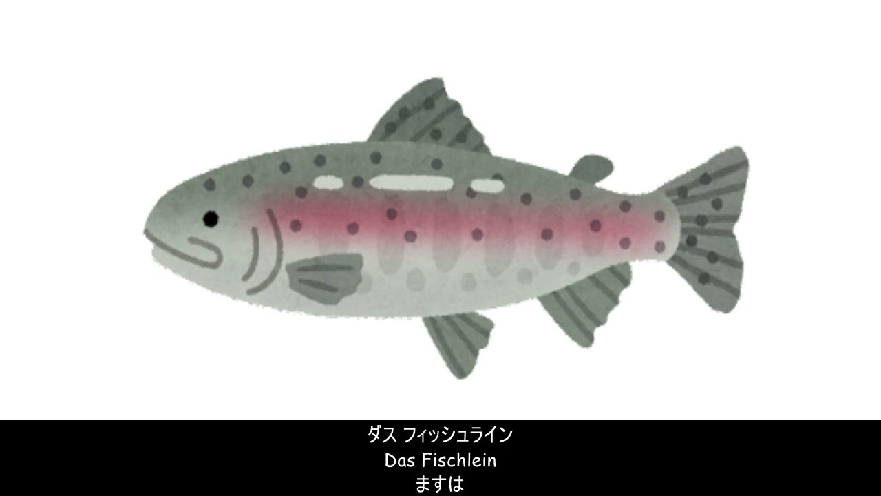 【ドイツ語】シューベルト - ます (Die Forelle) (日本語字幕)