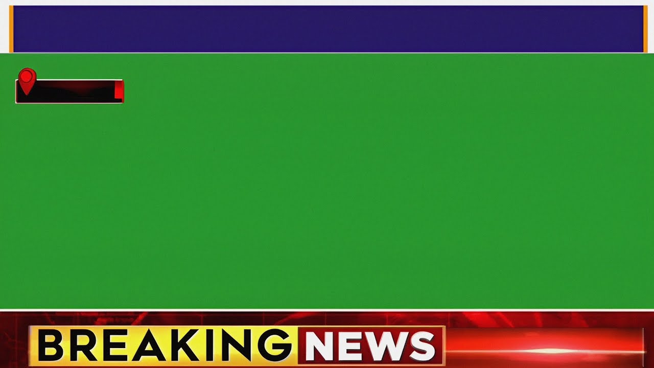 Green Screen News Frame Without copyright