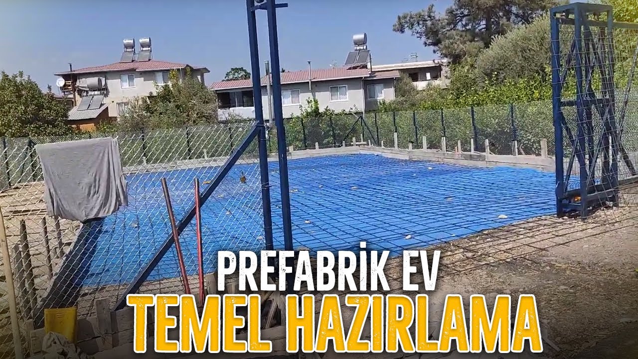 PREFABRİK EV TEMEL HAZIRLAMA #prefabrik #prefabriktemeli #prefabrikev #prefabrikvilla #prefabrikyapı