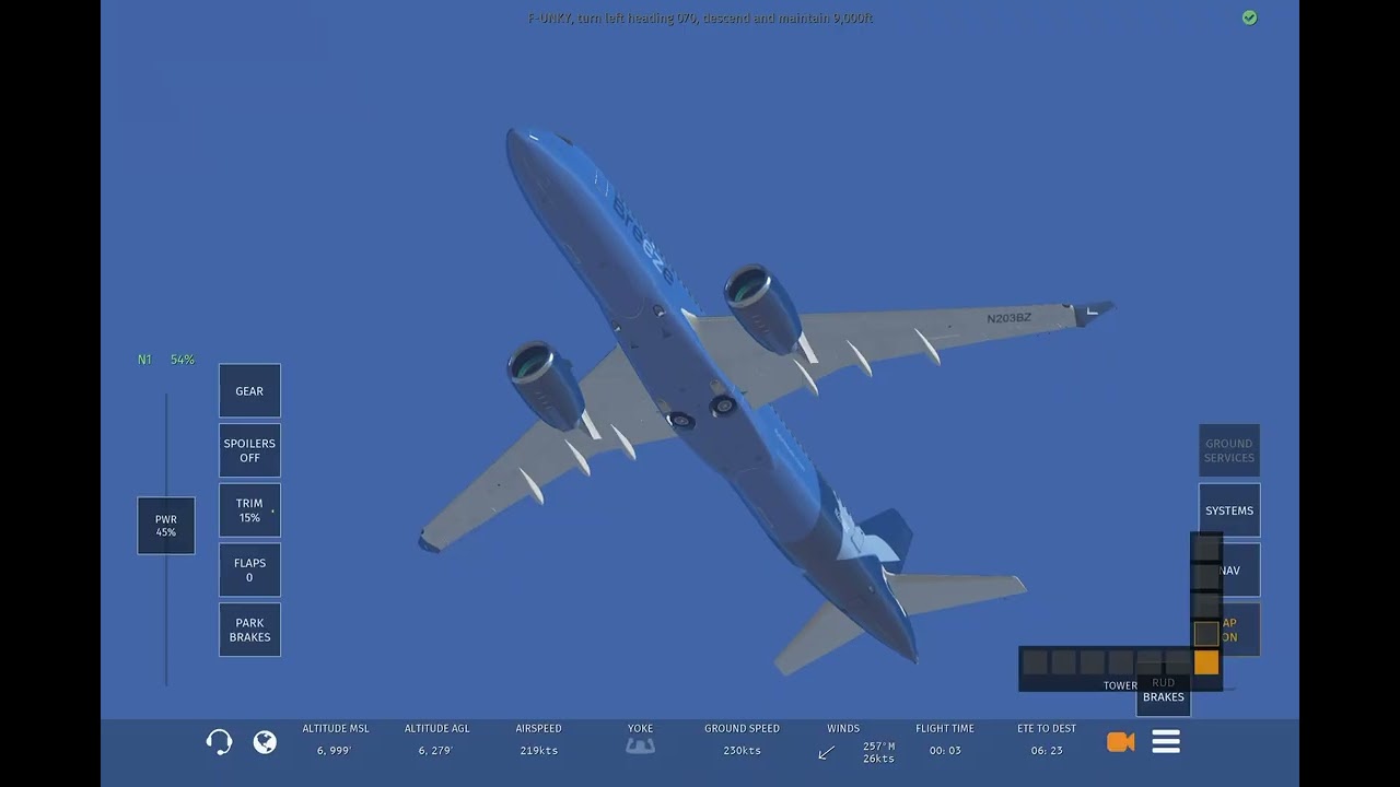 I flew the A220 down to DALLAS FORT WORTH during rush hour| Breeze Airways| *Infinite flight*