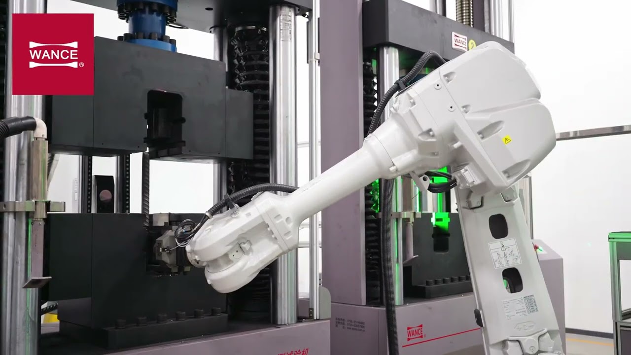 Robotic tensile testing for rebar