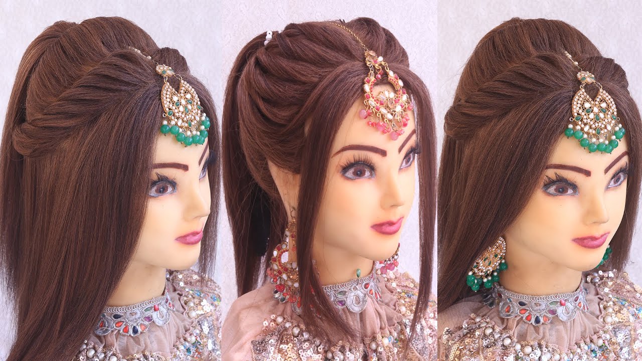 2 Latest Trending hairstyle for wedding l bridal hairstyles kashee's l engagement look for bride