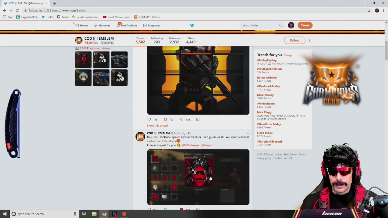 COD BO4 Emblem - Dr Disrespect About Babifoot Emblems