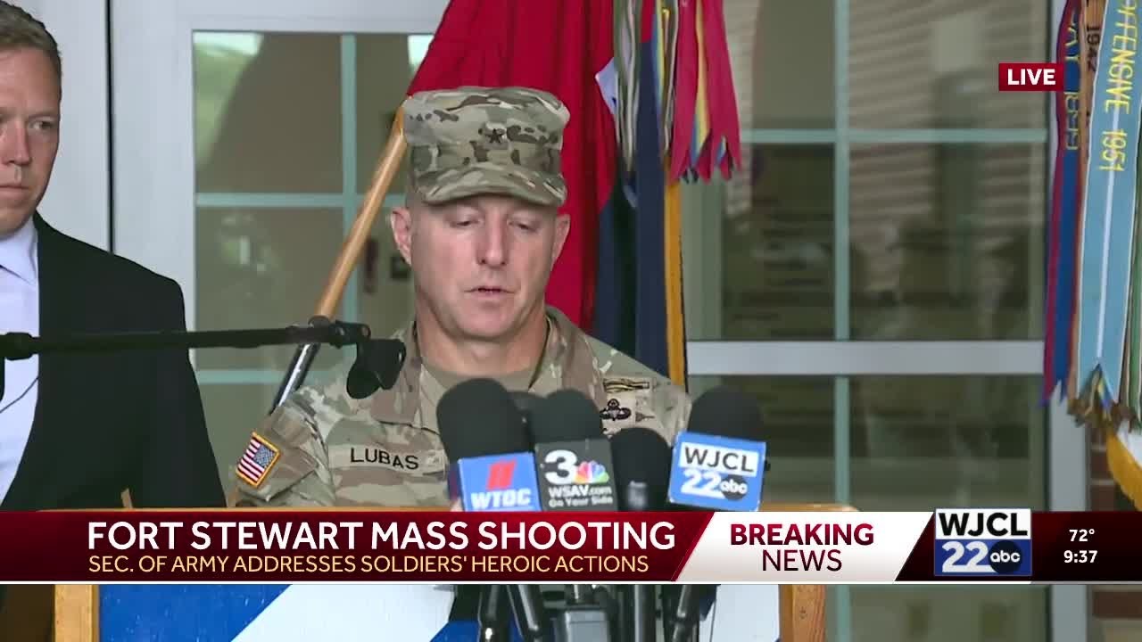 Officials share 'acts of heroism' displayed during Fort Stewart shooting
