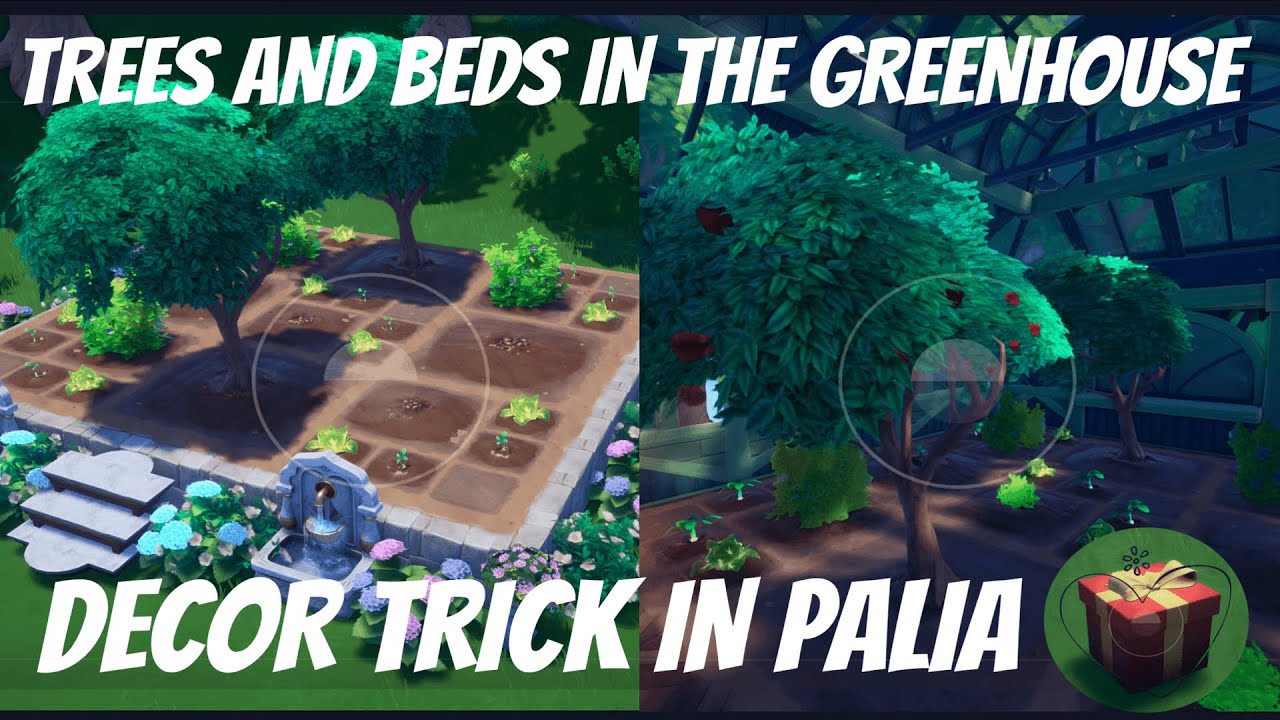 TREES AND BEDS IN THE GREENHOUSE | DECOR TRICK IN PALIA