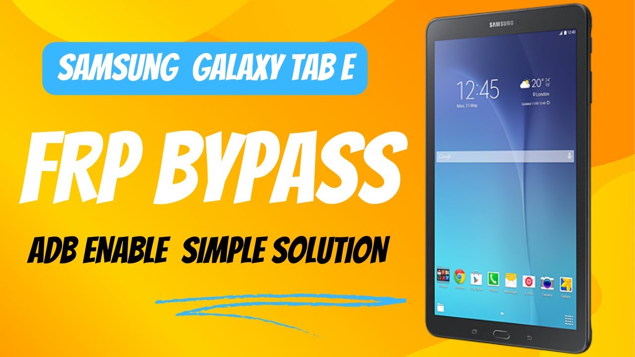 SM-T377T frp bypass with adb || Galaxy Tab E Frp bypass
