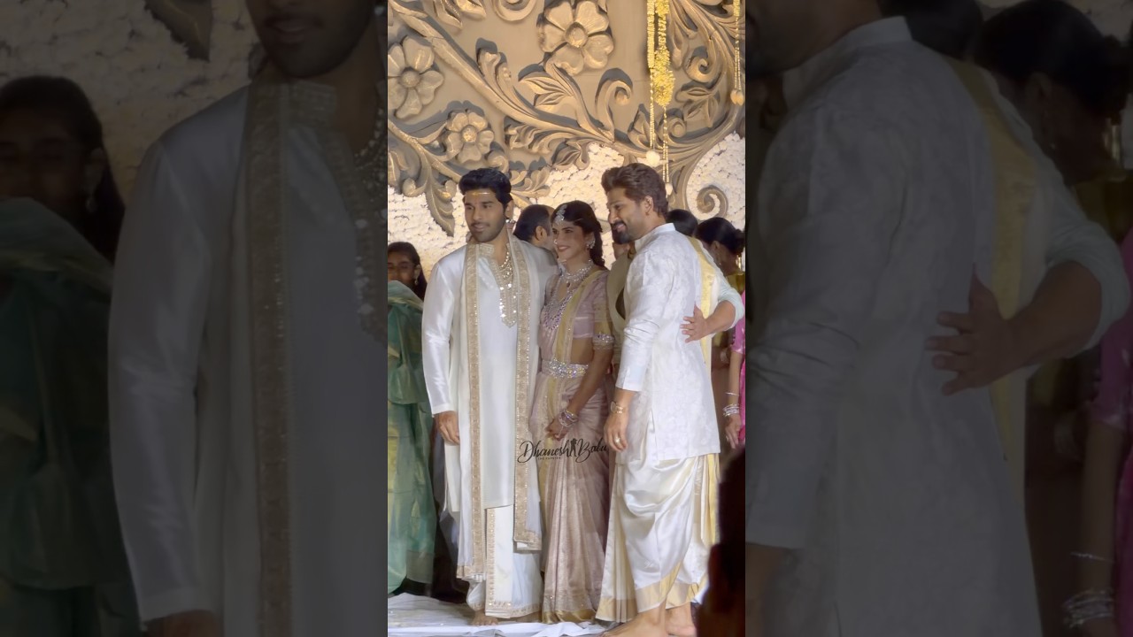 Hero Surya at Allu Arjun Brother Allu Sirish Marriage #alluajun