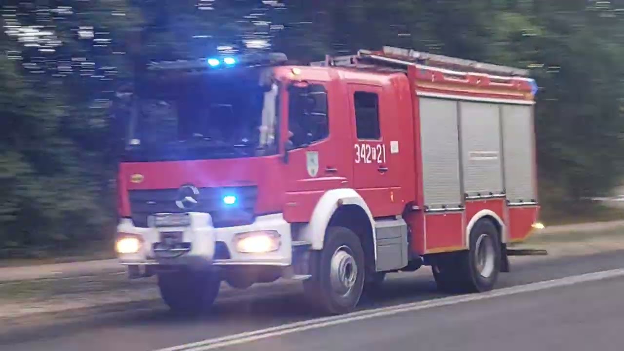  🚨 Mix  przejazdów alarmowych  po wodę oraz do zdarzenia podczas pożaru styrty 🪵🔥 na Chynowie.  