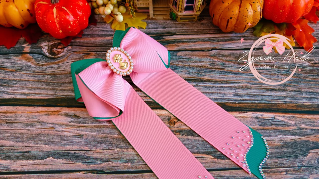 moño vuelta de listón con cheer bow invertido. 😍🥰✨❤️