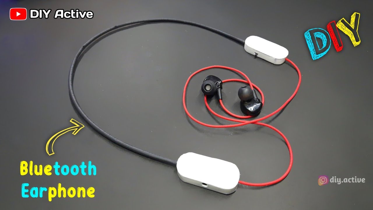 Bluetooth earphone 🤩।। how to make bluetooth earphone ।। diy neckband type bluetooth earphone