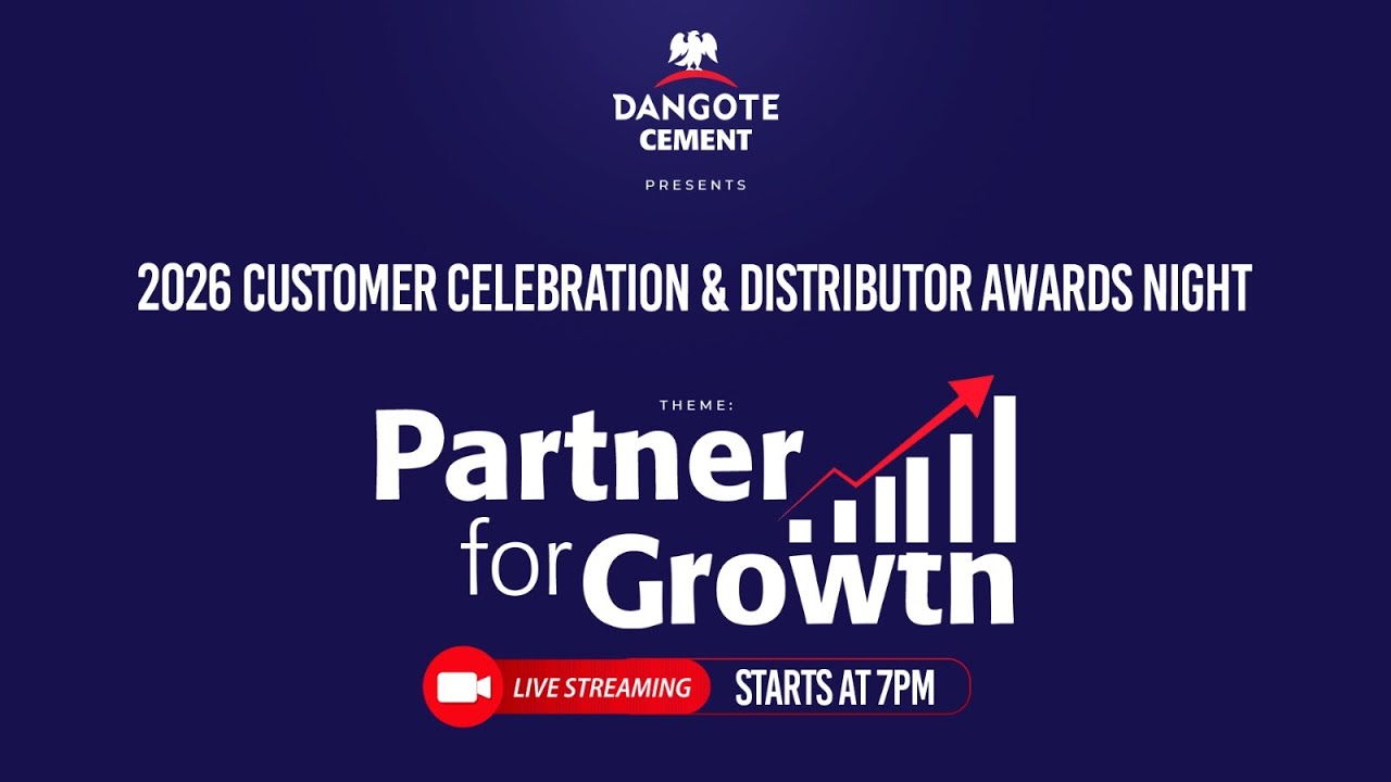 Dangote Cement 2026 Customer Celebration & Distributor Awards Night| Partner for Growth (LIVE)