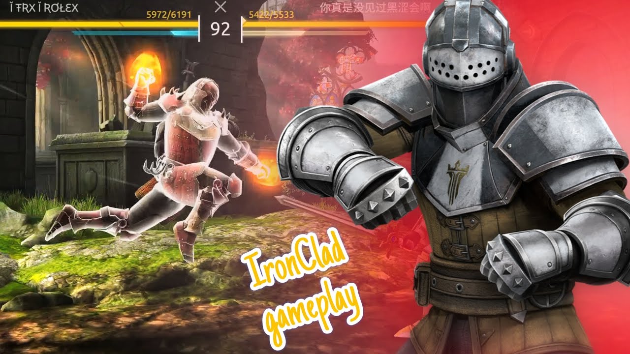 Iron Clad Gamplay 😱 Low Health Come Back Machine #shadowfight 