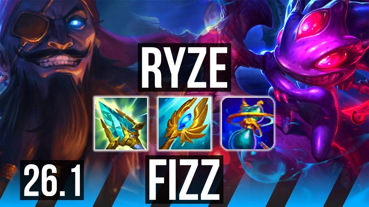 RYZE vs FIZZ (MID) | 61K damage | EUW Master | 26.1