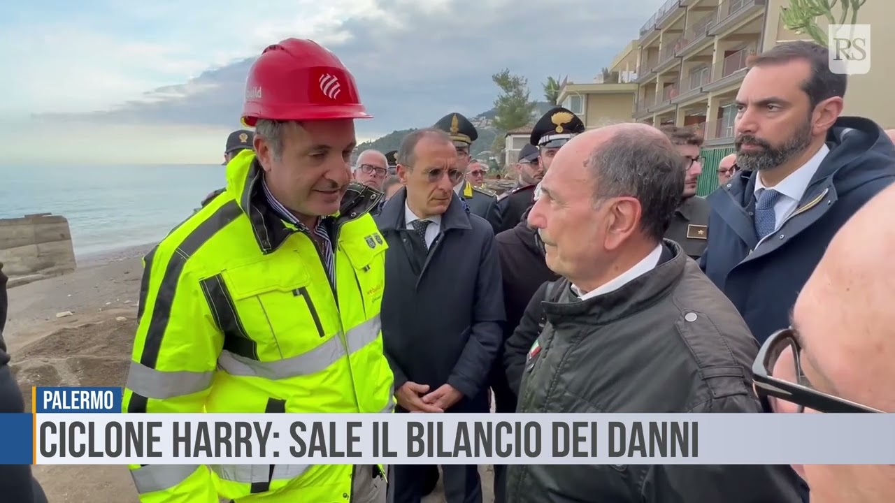 Palermo: ciclone Harry, sale il bilancio dei danni