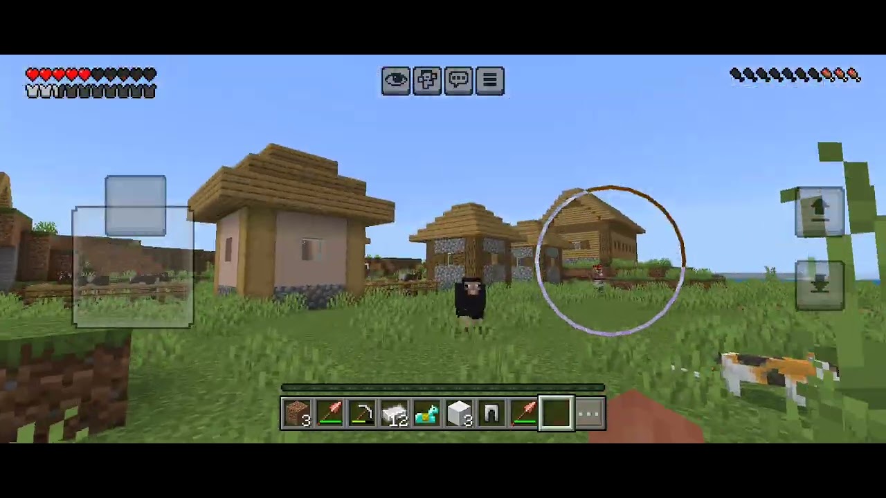 My home is ready on Minecraft and food and upgrades my home 