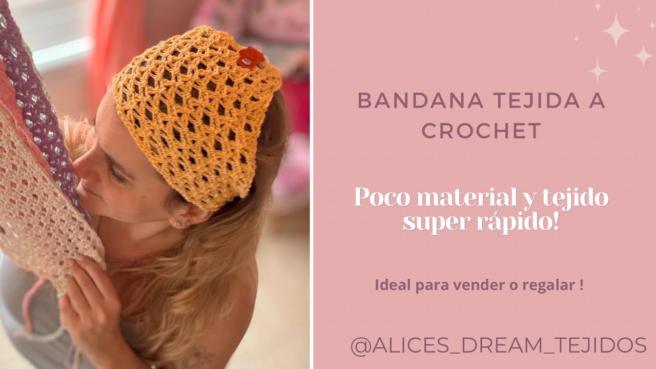 Bandana tejida a crochet - Tendencia verano 2025 !