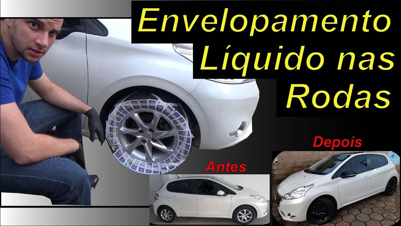 Como aplicar envelopamento líquido nas rodas - Passo a Passo