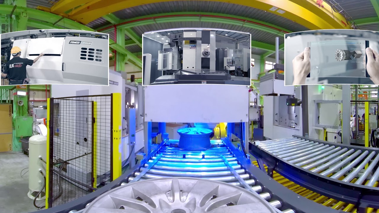 360 Factory Tour(Machine Tools) - Intelligent Automated Aluminum Rim Production Line