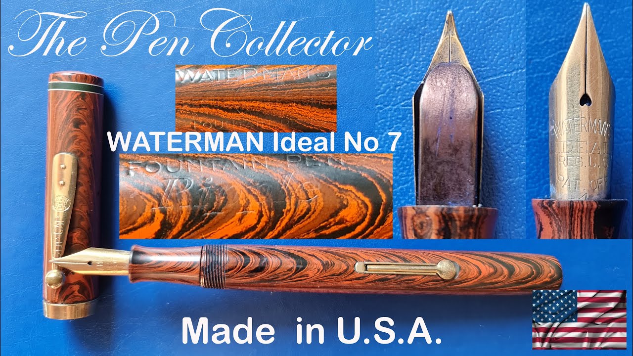 WATERMAN Ideal No 7 Black Band Fountain Pen Review