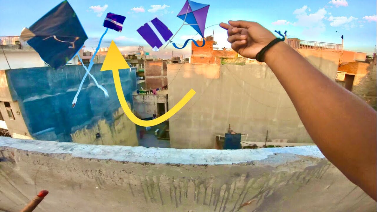 Caught Kite at rooftop | kite flying | kite fight looting