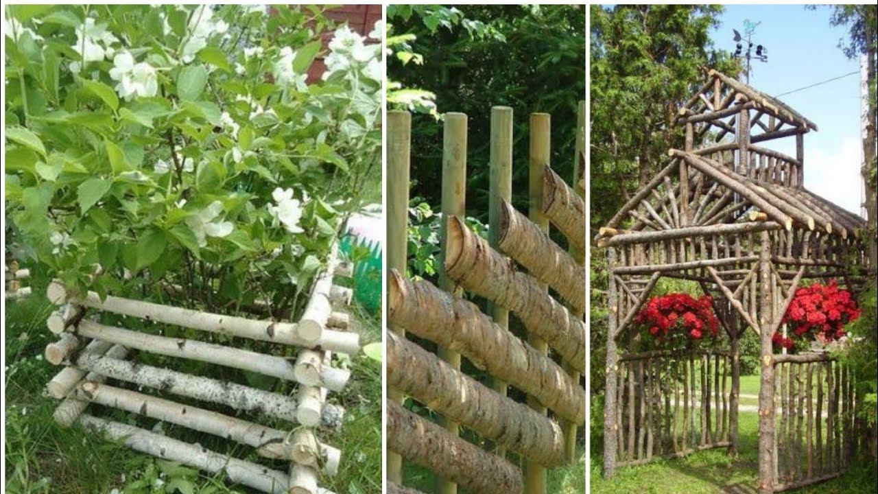IDÉIAS CRIATIVAS DE DECORAÇÃO RÚSTICAS PARA JARDIM COM TRONCOS E GALHOS!