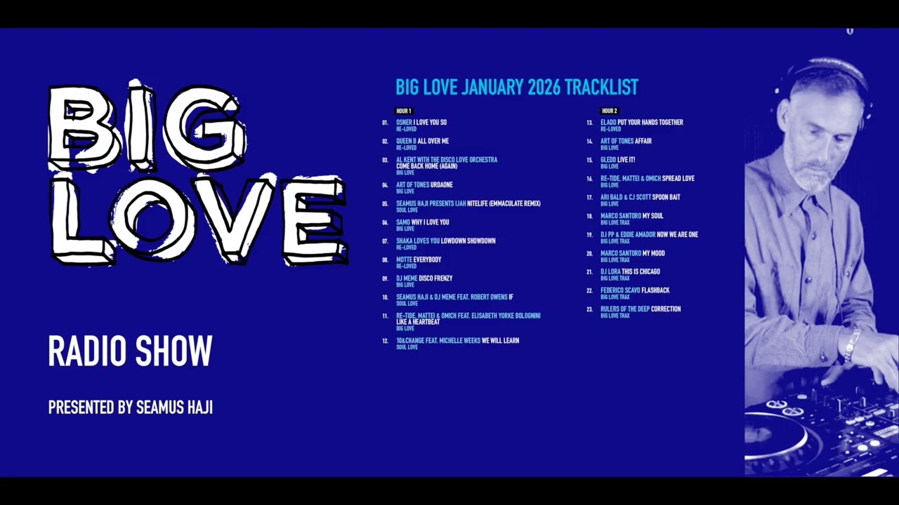Big Love Radio Show - Jan 2026 - New Music Show