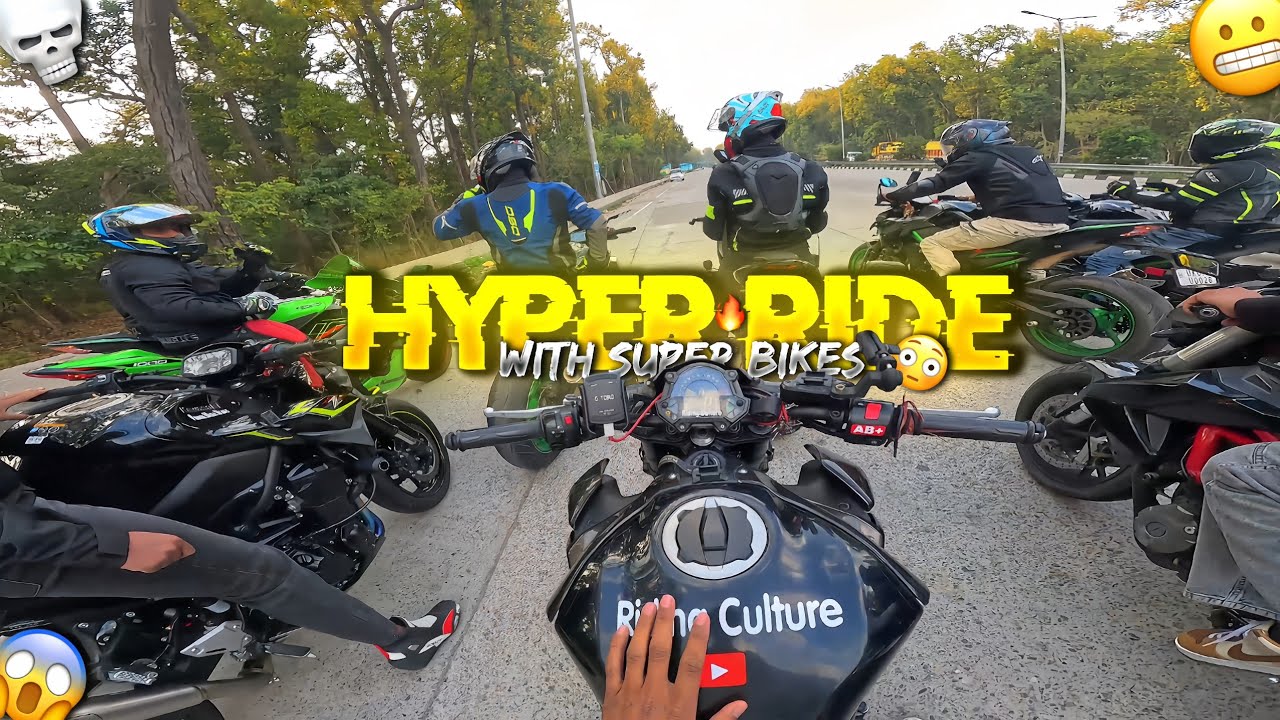 Hyper Ride Gone Wrong😰|| Hyper Ride With Super Bikes😍|| Riding On 200+Speed🔥||