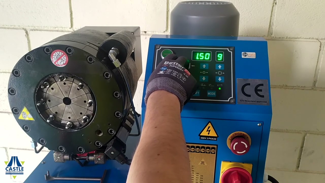 Hivall P20D - Máquina de prensar eléctrica digital con estantería y 9 mordazas - 020685