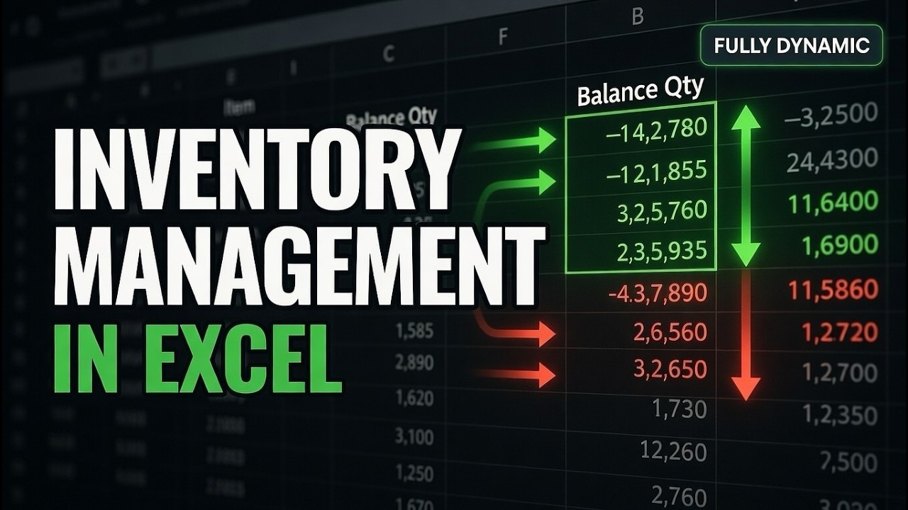 Create an Automated Inventory Management System in Excel