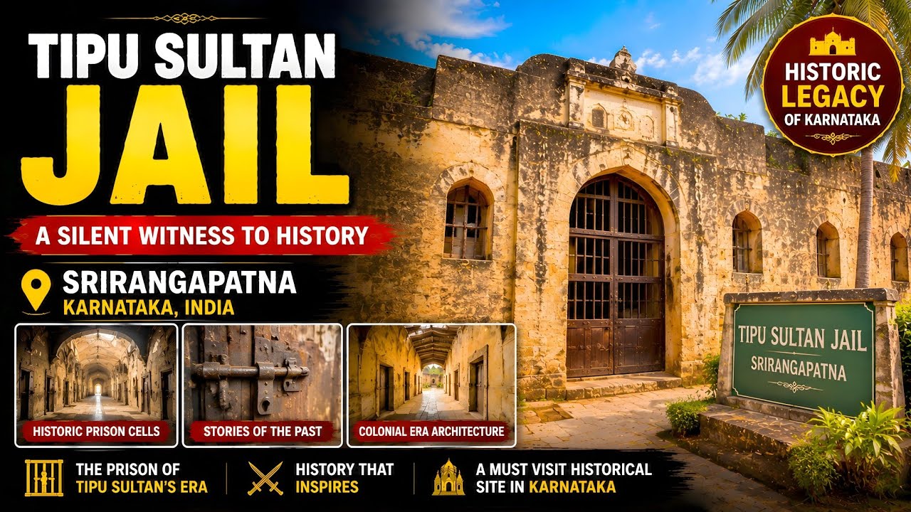 Tipu Sultan Jail, Srirangapatna | ಟಿಪ್ಪು ಸುಲ್ತಾನ್ ಜೈಲು, ಶ್ರೀರಂಗಪಟ್ಟಣ.