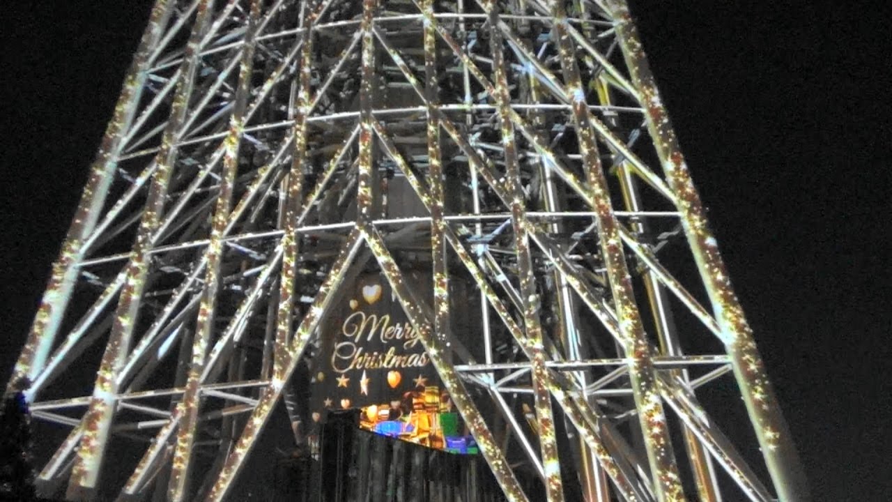 Christmas projection mapping 2016 in Tokyo Skytree/東京晴空塔, 聖誕節光雕投影/#30