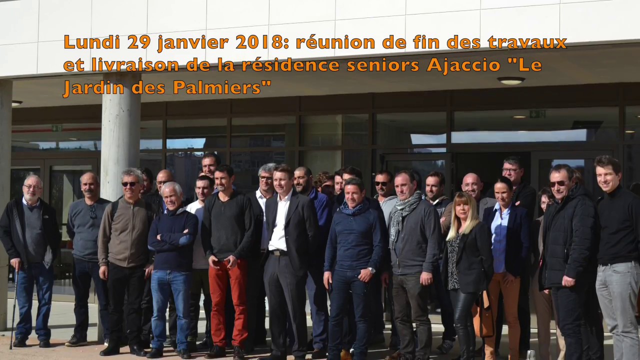 Livraison r&eacute;sidence seniors DOMITYS &agrave; AJACCIO Le Jardin des Palmiers