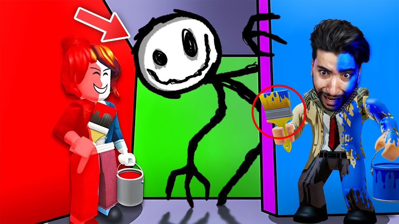 مخلوق مجنون يأكل من يراه بدون لون 😳 | Roblox