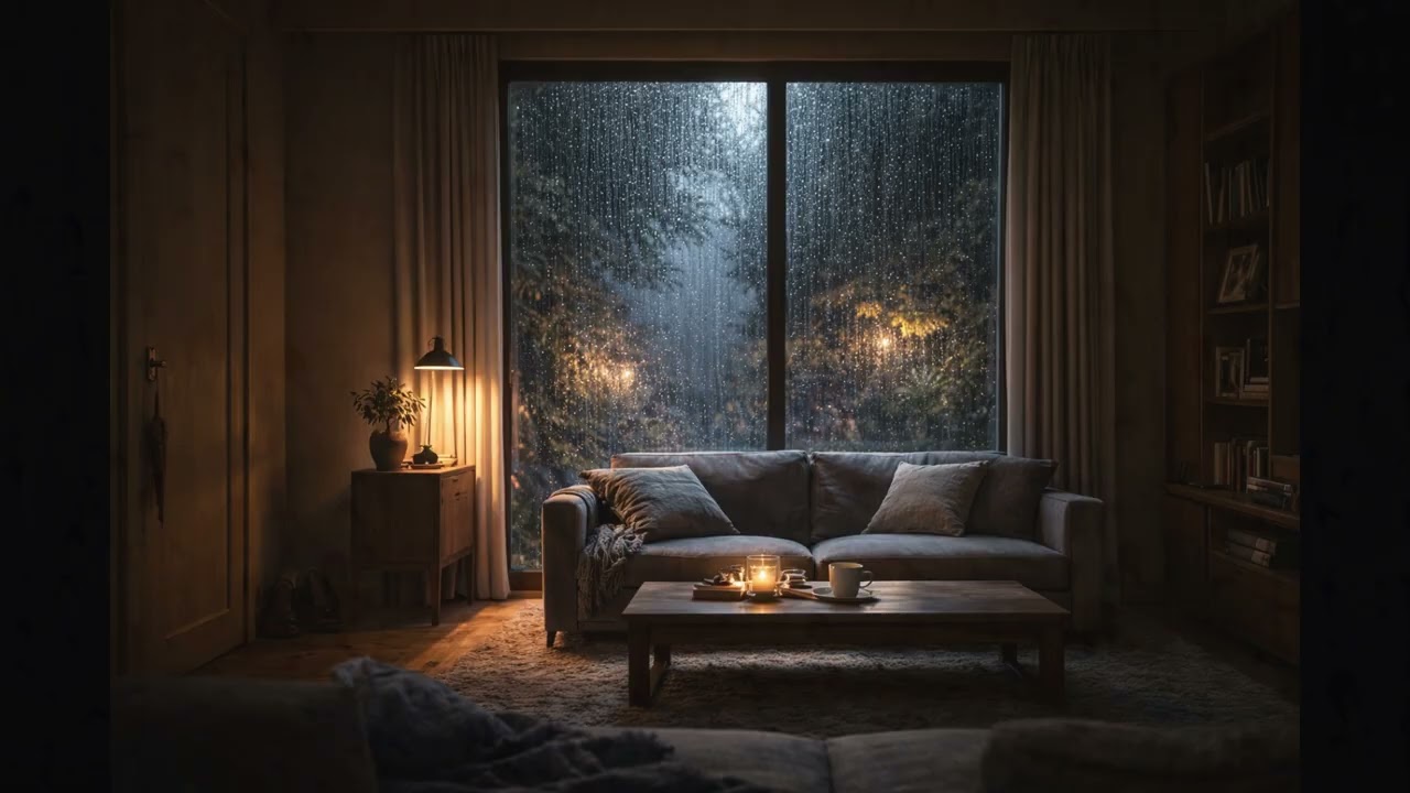 Night Rain Ambience &ndash; Calm Window Sounds for Sleep & Relaxation (3 Hours)