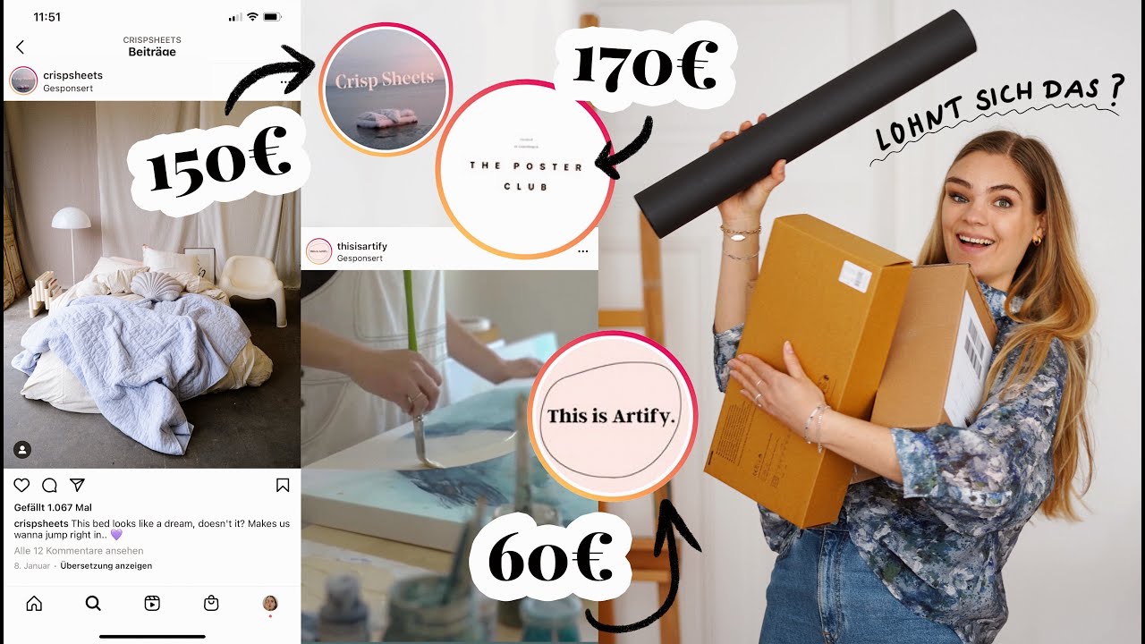 Ich kaufe Kunst, DIY & Interior Produkte die mir von Instagram vorgeschlagen wurden // I'mJette