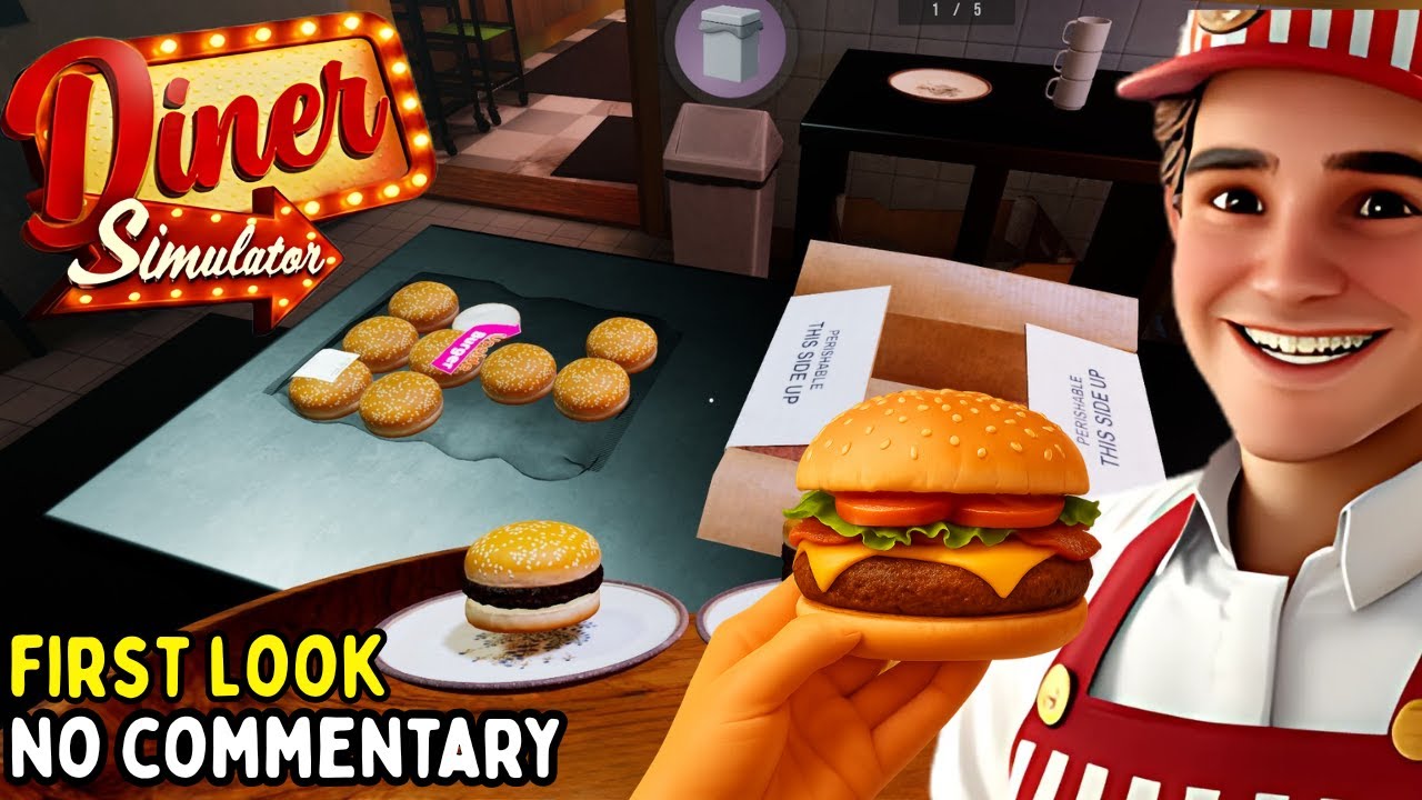 Diner Simulator 🍔 First Look | New Restaurant Game (No Commentary)