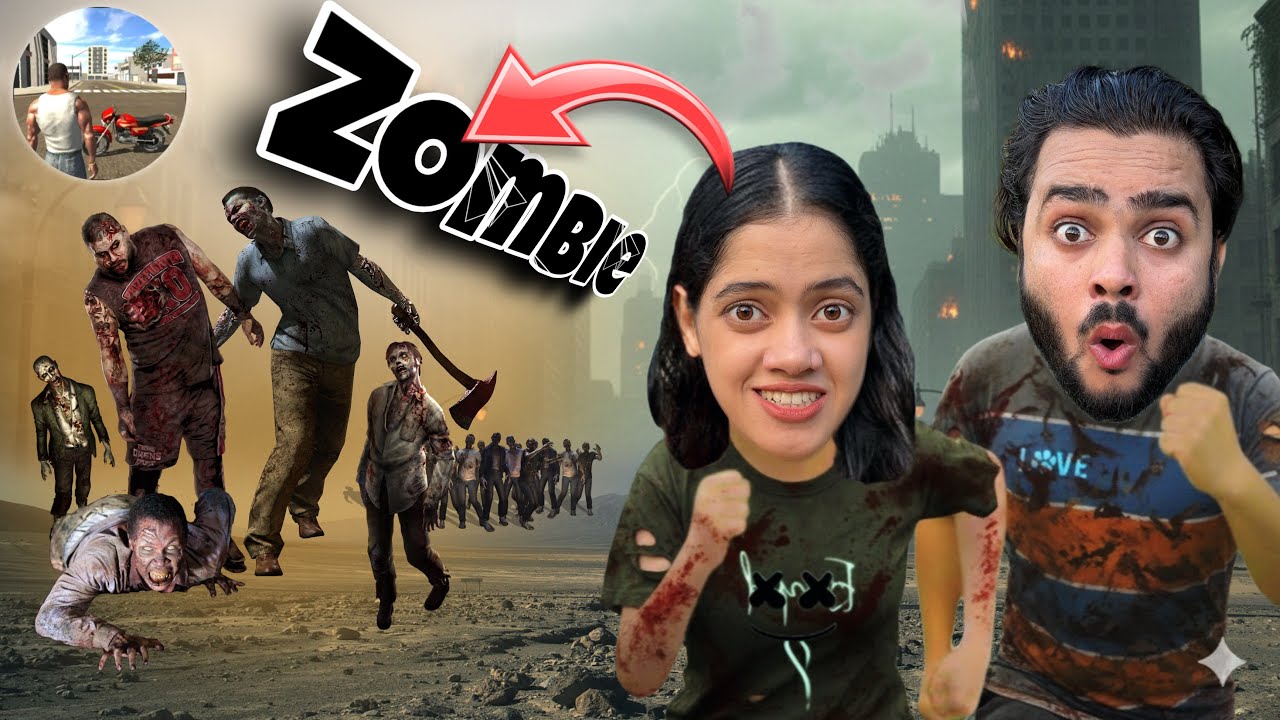 Zombie APOCALYPSE in The CITY ! INDIAN BIKE DRIVING 3D | Challenge MODE