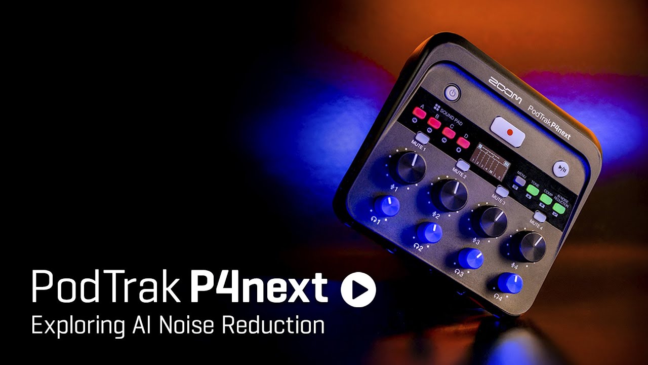 Zoom PodTrak P4next | How to Use AI Noise Reduction