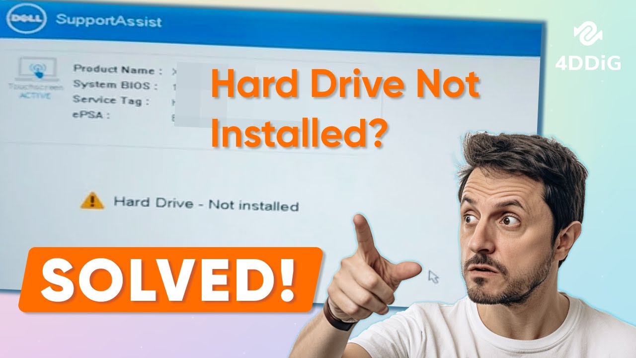 5 Solutions to Fix Dell Hard Drive Not Installed Problem in Windows 11/10 [Solved!]