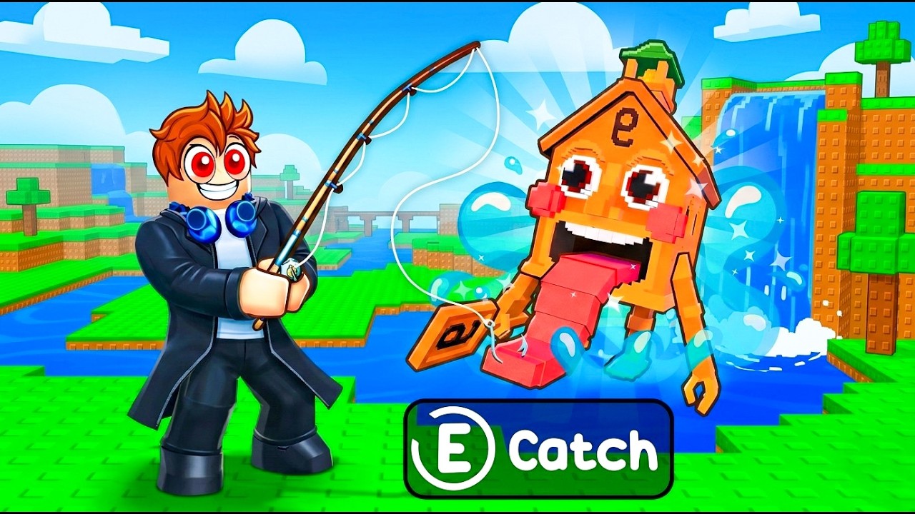 ROBLOX CATCH BRAINROTS FROM RIVER...