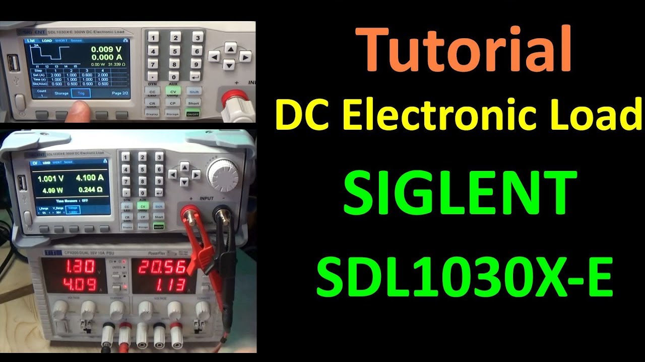 0499: Carico Elettronico SIGLENT SDL1030X-E
