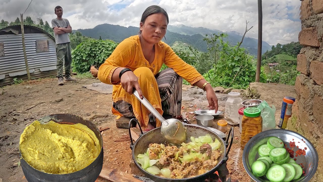 Nepali Village Life high in the Himalayas | Life in the mountains