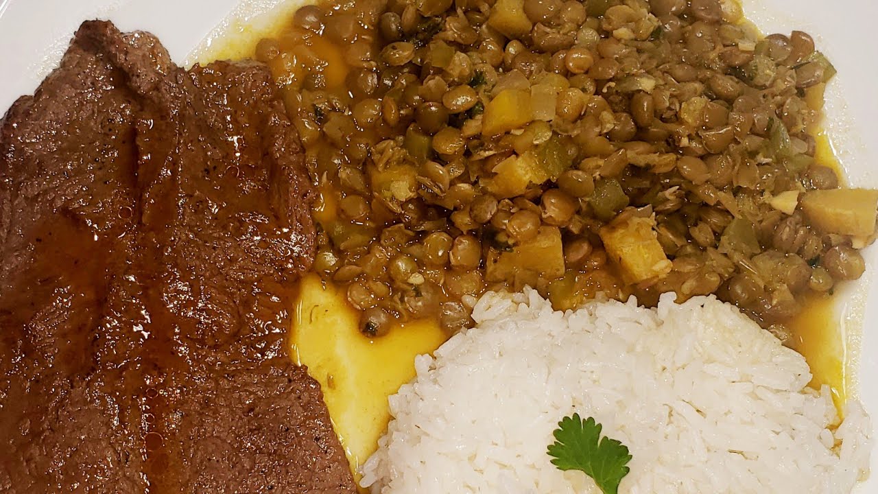 Menestra de lentejas, receta típica ecuatoriana!