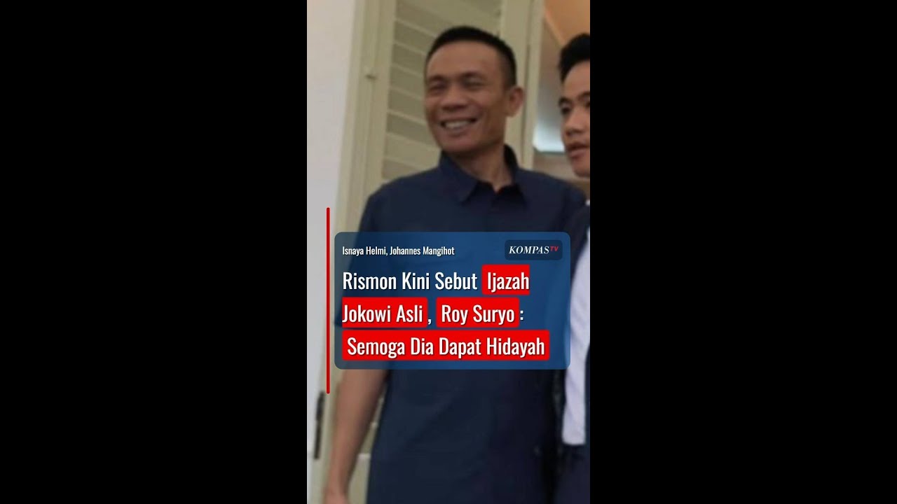Rismon Kini Sebut Ijazah Jokowi Asli, Roy Suryo: Semoga Dia Dapat Hidayah #short