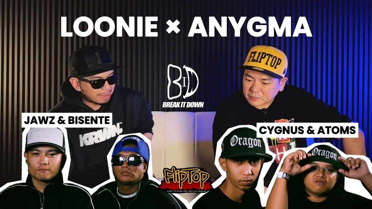LOONIE × ANYGMA | BREAK IT DOWN: Rap Battle Review E314 | FLIPTOP: BISENTE & JAWZ vs ATOMS & CYGNUS