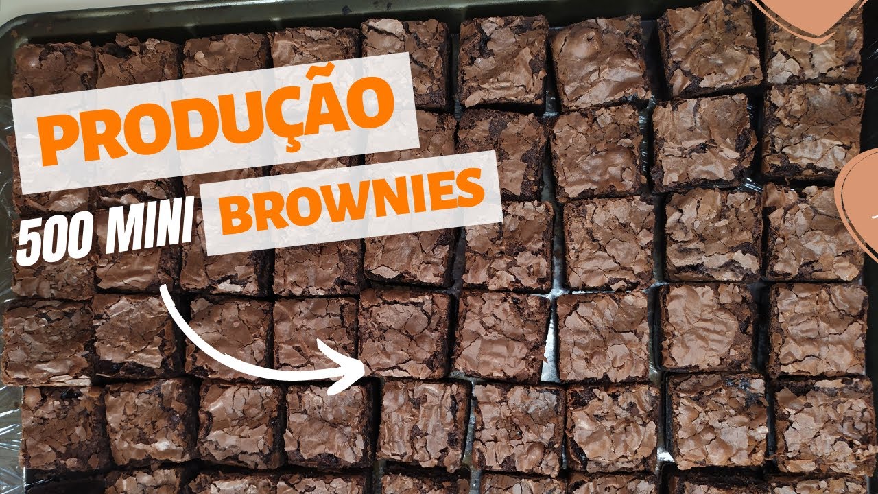 PRODUÇÃO de 500 MINI BROWNIES | Detalhes da produção, compras e o gás ainda acaba!!!