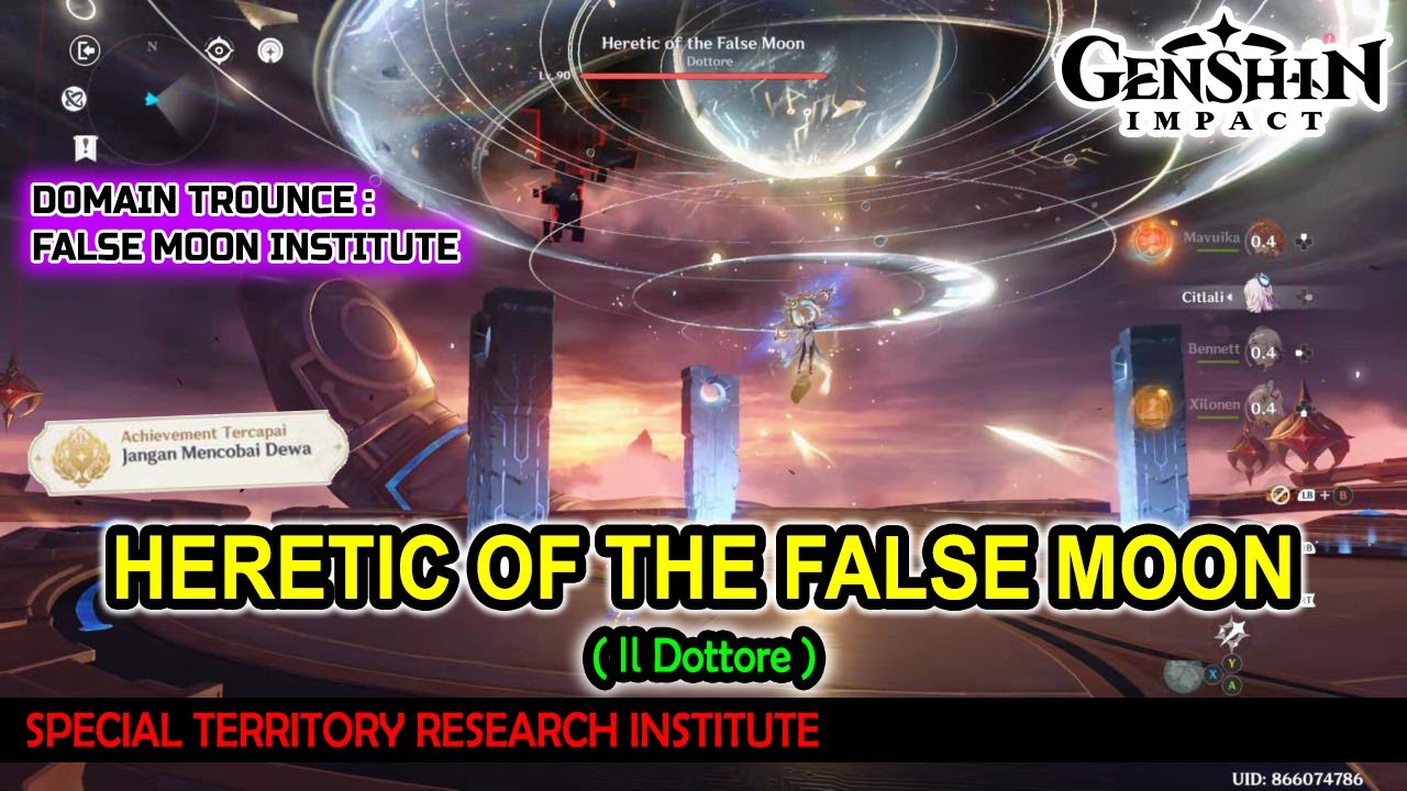 Genshin Impact | Domain Trounce : False Moon Institute - Heretic of the False Moon