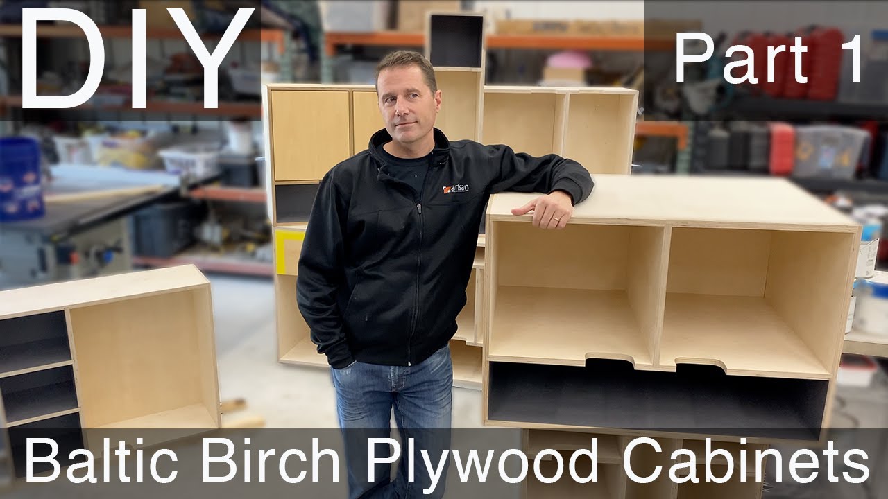 Kerf-Style Baltic Birch Plywood and Laminate Cabinets--Full Kitchen Build and Install--Part 1